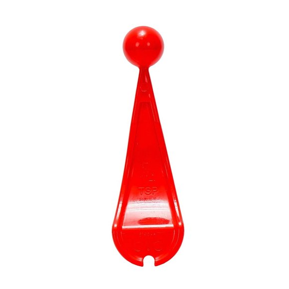 Tupperware 1/4 TSP Measuring Spoon Red Embossed Curved 6145 Replacement Part - Picture 3 of 3